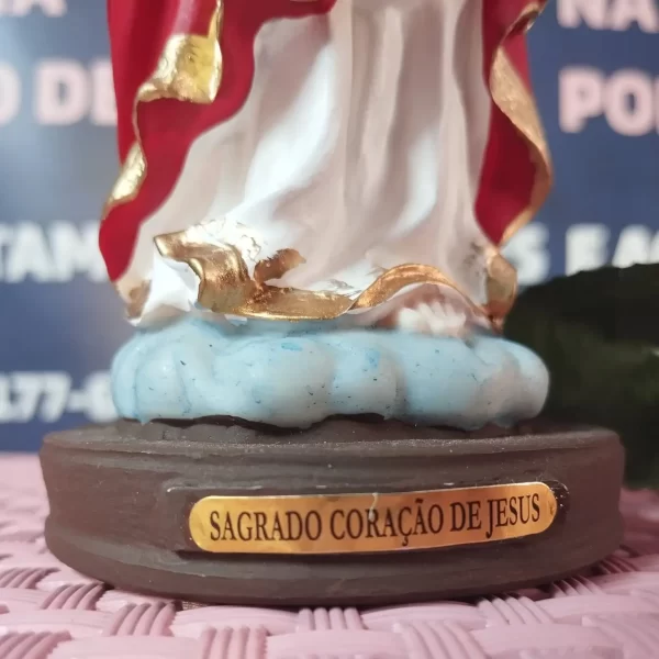 Sagrado Coração de Jesus em resina 23 cm - Image 2