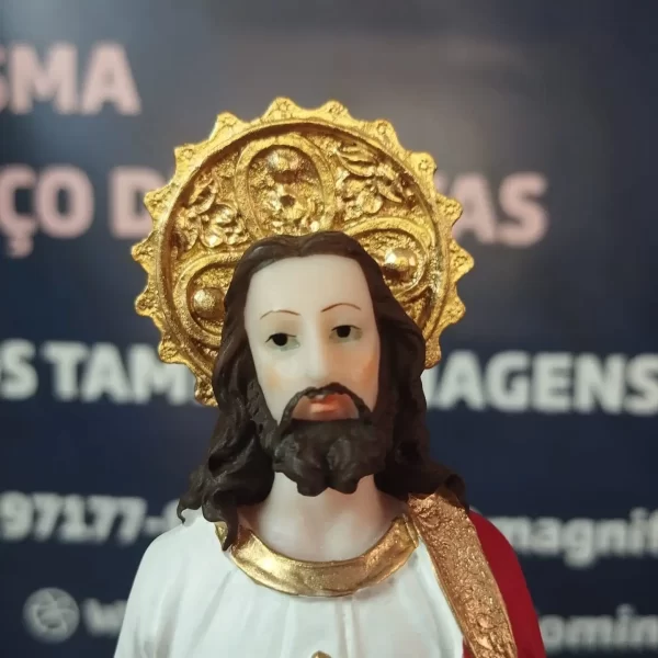 Sagrado Coração de Jesus em resina 23 cm - Image 3